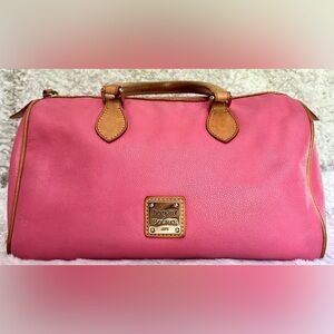 Dooney & Bourke Pink Pebbled Leather Satchel